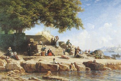 El paso del ferry en Treboul de Auguste Paul Charles Anastasi
